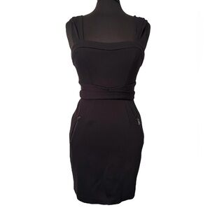 3/$20 💜 CYNTHIA STEFFE Sexy LBD bodycon Knit Zip Dress 2 XS S